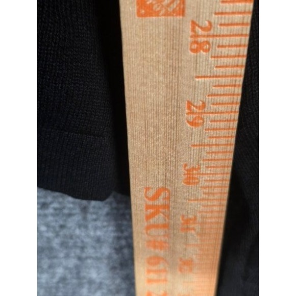 VTG Banana Republic Black V Neck Ribbed Long Sleeve Sweater Mens XXL Cotton Work - Picture 4 of 8